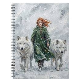 Radiant Peace Dove Lantern Imbolc Snowdrops Art ノートブック