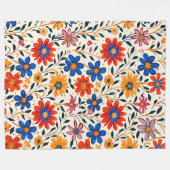 Radiant Petal Path 60x80 Fleece Blanket フリースブランケット (正面(横))