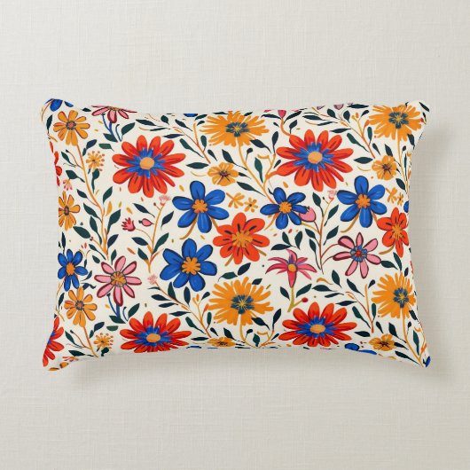 Radiant Petal Path Accent Pillow アクセントクッション (正面)
