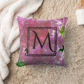 Radiant Pink Hydrangeas, pink flowers pink flowers クッション (ブランケット)