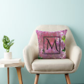 Radiant Pink Hydrangeas, pink flowers pink flowers クッション (椅子)