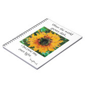 Radiant Pixel Sunflower ノートブック (左側)