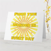 Radiant Positivity  カード (黄色い花)