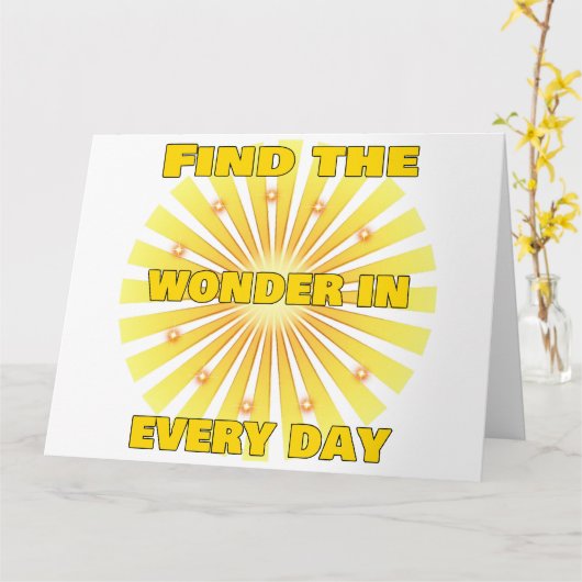 Radiant Positivity  カード (黄色い花)