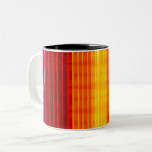Radiant Rainbow Stripes Mug ツートーンマグカップ (正面左)