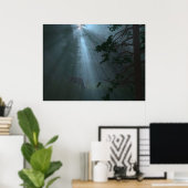 Radiant Rays（青）ポスター ポスター (ホームオフィス)