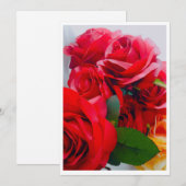 Radiant Rose Flat Thank You Card サンキューカード (正面/裏面)