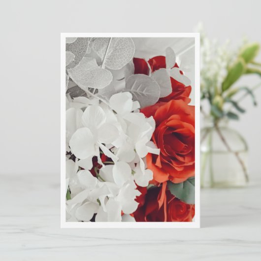 Radiant Rose Wedding Invitation 招待状 (スタンド正面)