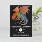 Radiant Scale Dragon Birthday Invitation 招待状 (スタンド正面)