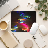 Radiant Spiral Mousepad · Colorful Fractal Art マウスパッド