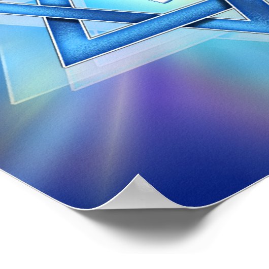 Radiant Star of David Poster ポスター (角)