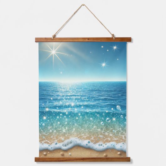 Radiant Summer Wall Tapestry: 26"x36"木材T 吊り下げ型タペストリー (正面)