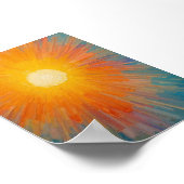 Radiant Sun Blazing Over a Vast Blue Sky ポスター (角)