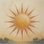 Radiant Sun Painting Images – A Timeless Symbol シール (正面)