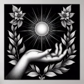 Radiant Sun with Botanical Touch and Feminine ポスター (正面)