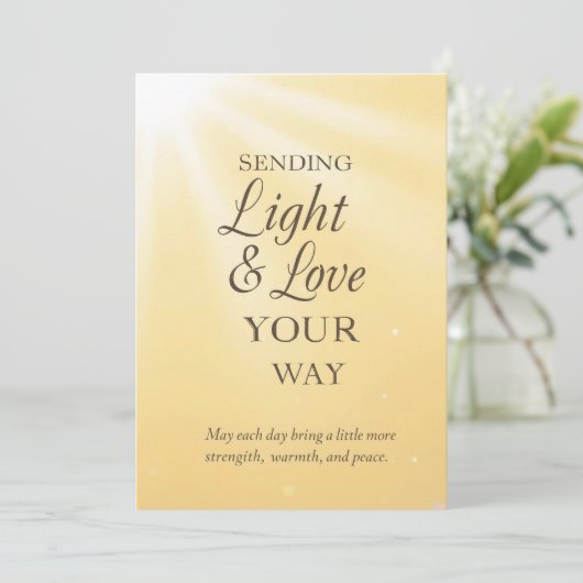Radiant Sunshine Blessings – Sending Light & Love  招待状 (スタンド正面)