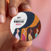  Radiant Unity Happy Women's Day Profile Button  缶バッジ