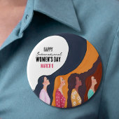  Radiant Unity Happy Women's Day Profile Button  缶バッジ