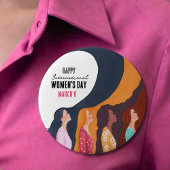  Radiant Unity Happy Women's Day Profile Button  缶バッジ
