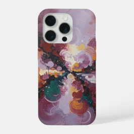 Radiant Whirl - Abstract Color Burst Iphone Case iPhone 15 Proケース