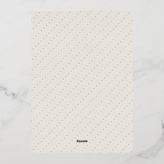 Radiant Wishのエレガント写真 箔シーズンカード (裏面)