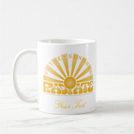 RADIATE Be The Sunshineヴィンテージレトロ金ゴールド図 コーヒーマグカップ