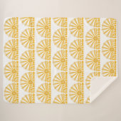 RADIATE Be The Sunshineヴィンテージレトロ金ゴールド図 シェルパブランケット (正面(横))