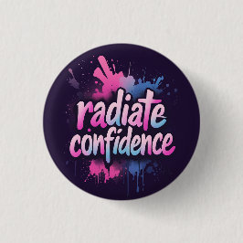 Radiate Confidence Pin | Self Love & Empowerment  缶バッジ