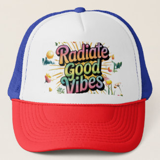 Radiate Good Vibes -スタイルで陽性を広げる キャップ