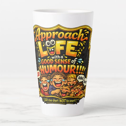 Radiate joy カフェラテマグ (正面)