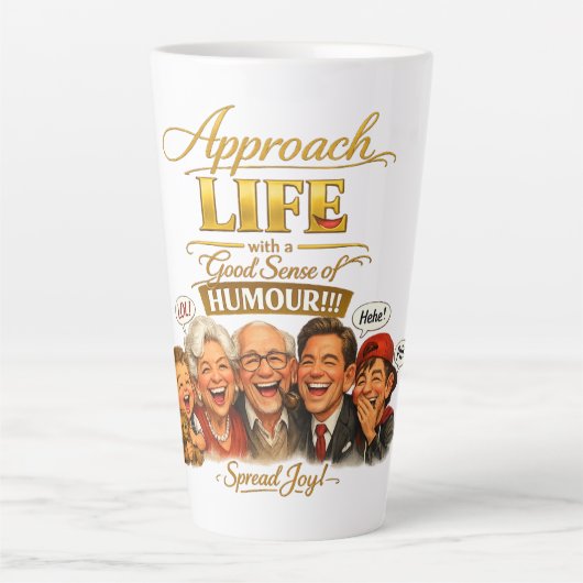 Radiate joy カフェラテマグ (正面)