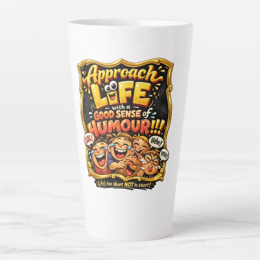 Radiate joy カフェラテマグ (正面)