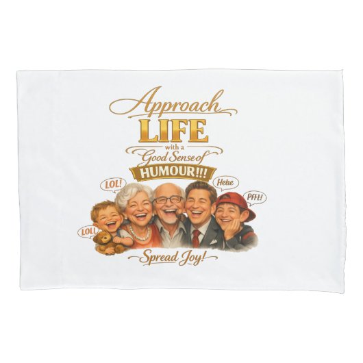 Radiate joy  枕カバー (正面)