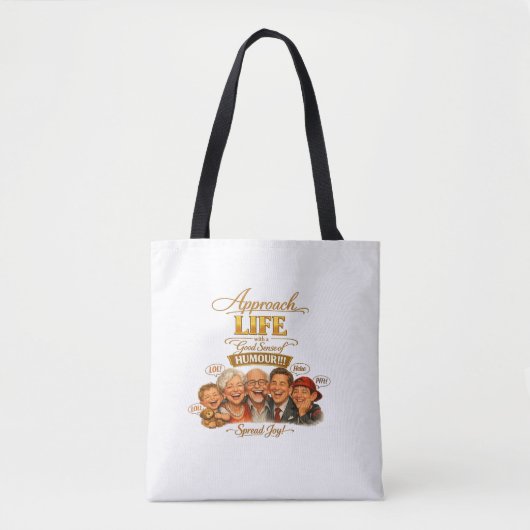 Radiate joy tote bag トートバッグ (正面)