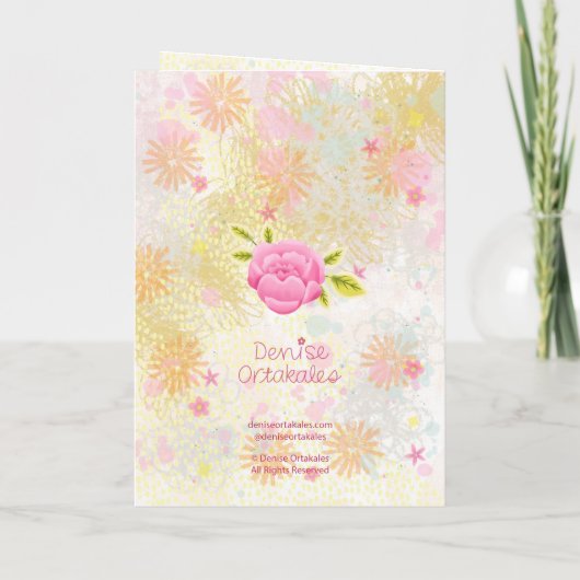 Radiate Kindness – Uplifting Hand Lettering カード (裏面)