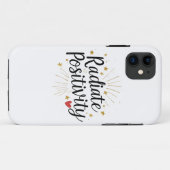 Radiate Positivity – Motivational Starry Quote Case-Mate iPhoneケース (裏面(横))