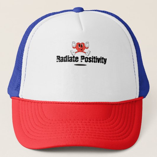 Radiate Positivity Trucker Hat キャップ (正面)