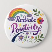 "Radiate Postivity" Button 缶バッジ (正面)