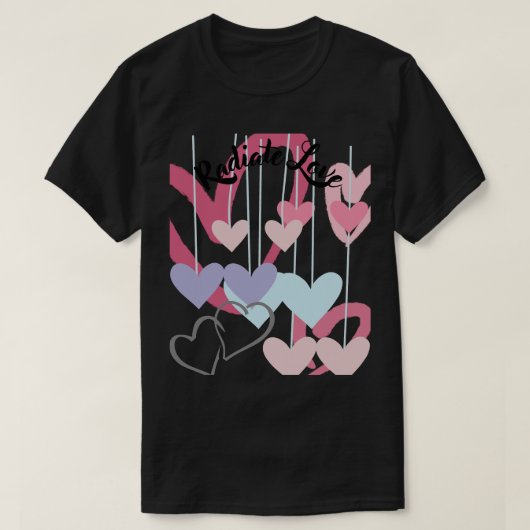 Radiateur Love - Quirky Hearts T-Shirt Tシャツ (デザイン正面)