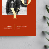 Radiating Joy Holiday写真 箔シーズンカード