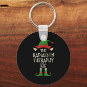 Radiation Therapist Elf Family Christmas Matching  キーホルダー (正面)
