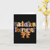 Radiation Therapist Halloween Coquette Pumpkin Rad カード (黄色い花)