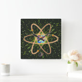 Radical Atomic スクエア壁時計 (ホーム)