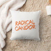Radical Candor Throw Pillow クッション (ブランケット)