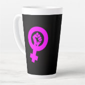 Radical Feminist カフェラテマグ (左アングル)