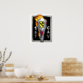 Radical Flaming Horse Skull 1st Cavalry Division ポスター (キッチン)