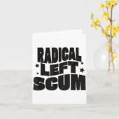 Radical Left S Funny Sarcastic Quote カード (黄色い花)