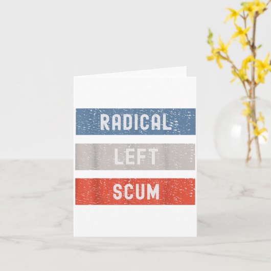 Radical Left S Funny Sarcastic Quote  カード (黄色い花)