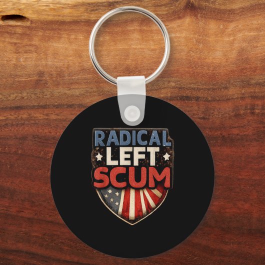 Radical Left S Funny Sarcastic Quote  キーホルダー (正面)
