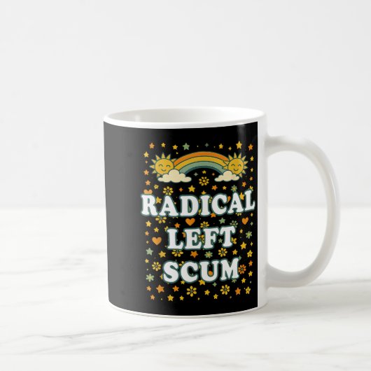 Radical Left S Funny Sarcastic Quote  コーヒーマグカップ (右)